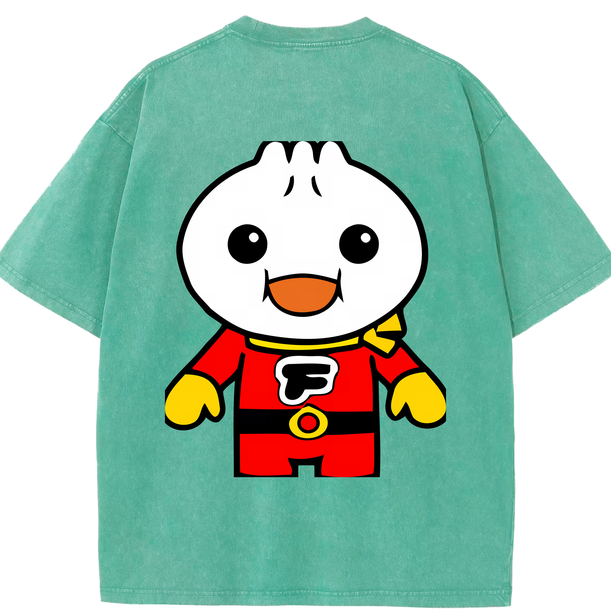 （画像用） アンパンマン Anpanman 綿100% ヴィンテージ風 半袖Tシャツ（背面プリント）